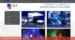 Desktop Screenshot of laserphysics.co.uk